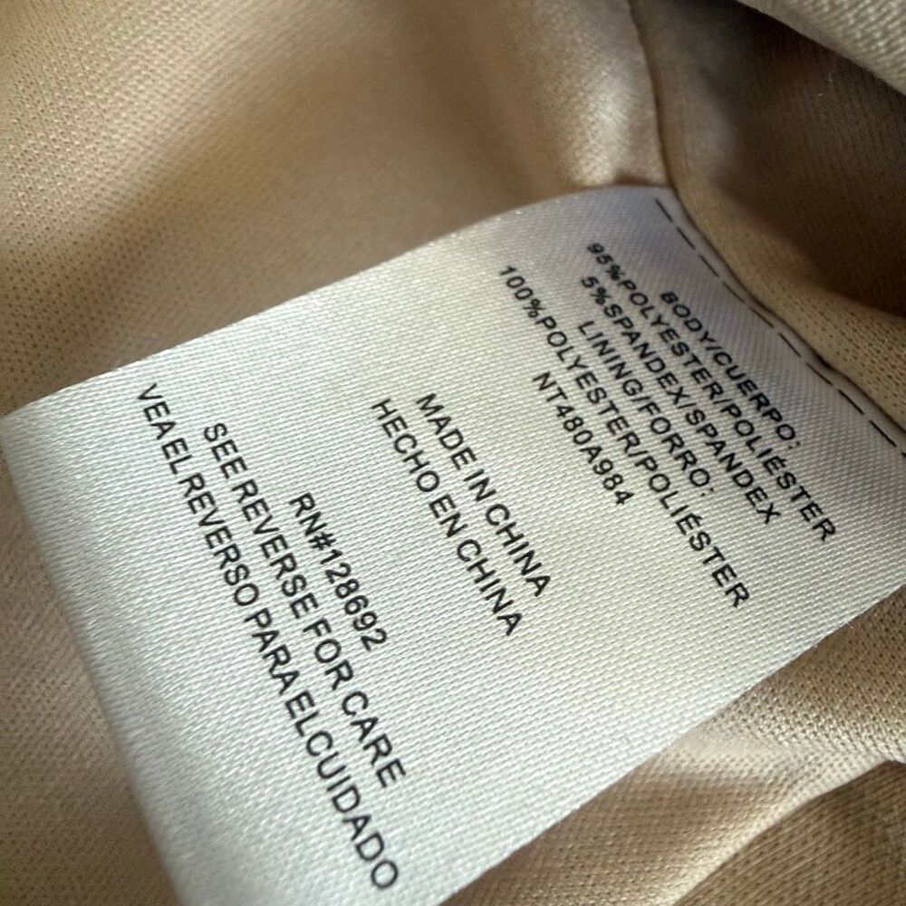 Madden NYC Steve Madden Tan Button Fitted Tuxedo Vest S Cropped - Picture 5 of 7